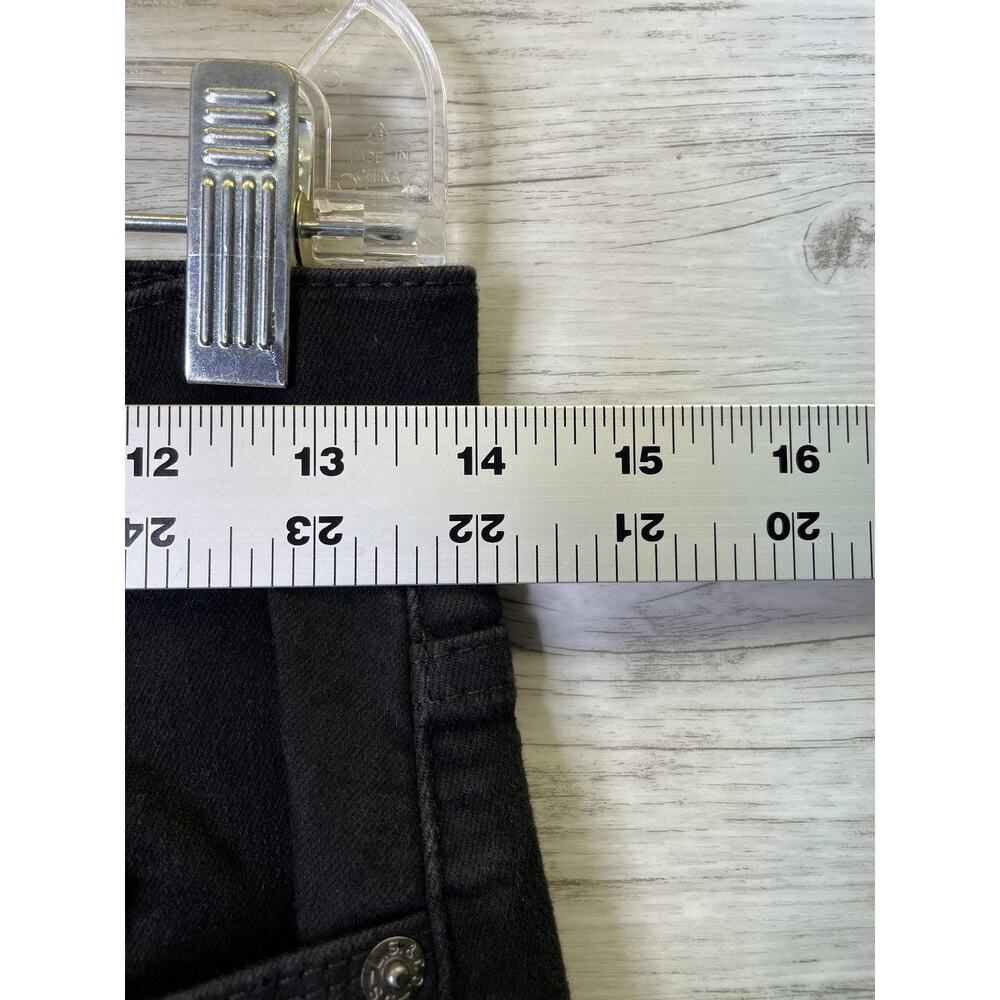 Levis Classic Straight‎ Jeans Womens 4 Black Mid Rise Stretch Waterless - Picture 4 of 14